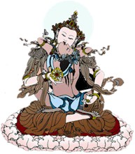 Yab-Yum, o casal tântrico, na tradição tibetana. Representa o Yin-Yang, o dualismo macrocósmico, porém também uma indicação da relação sexo-espiritualidade