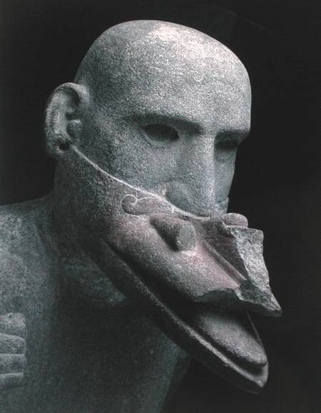 Estátua do Deus do Vento Ehecatl, Usando Máscara Sagrada que Lembra o Bico de um Pássaro. Museu de Antropologia do México, DF