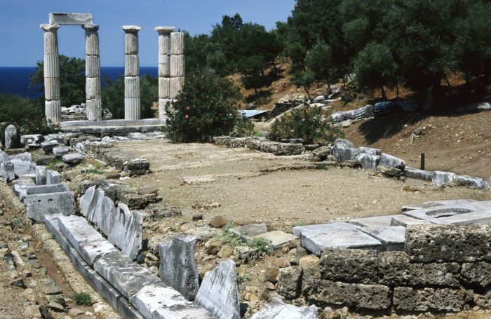 Templo dos 8 Kabires e da Deusa Vitória, na ilha de Samotrácia, Grécia