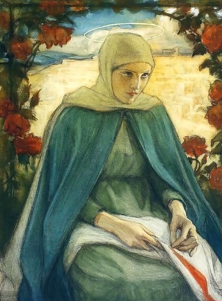 The-Virgin-Mary-In-The-Rose-Garden